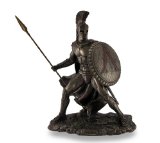 Leonidas Spartan King Unleashed with Spear and Shield Statue Sculpture Figure