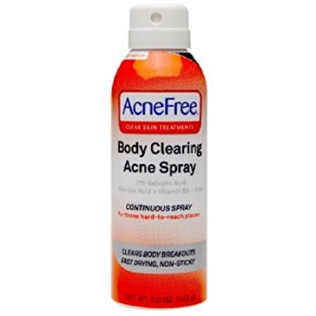 AcneFree Body Clearing Acne Spray 5 oz (Pack of 2)