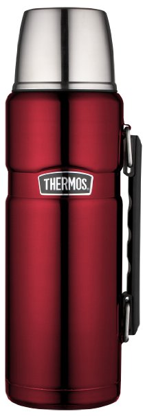 Thermos Stainless King 40 Ounce Beverage Bottle, Cranberry