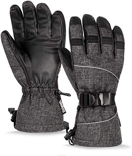 Unigear Ski Gloves, Waterproof Thinsulate Winter Warm Snowboard Snow Touchscreen Gloves for Men & Women
