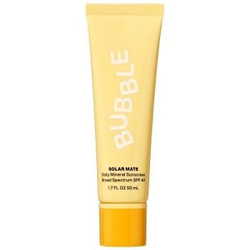 Skincare Bubble Solar Mate Mineral Sunscreen SPF 40, Sun Protection, Everyday Care, All Skin Types, 1.7 fl oz / 50mL, Pack Of 1