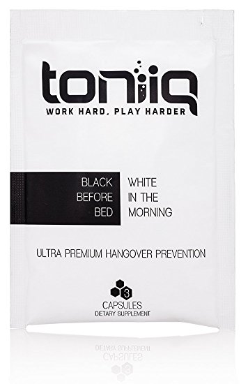 Toniiq Premium Hangover Prevention Detox Kit - 12 On-The-Go Packets