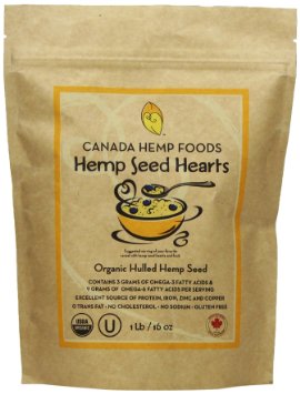 Canada Hemp Foods, Organic Hemp Seed Hearts, 16 ounce pouch