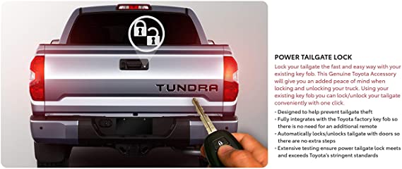 TOYOTA Genuine 2019 & Up Tundra Power Tailgate Lock Kit Standard Wheelbase PK3B6-34JS0