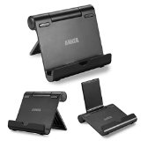 Anker Multi-Angle Aluminum Stand for Tablets e-readers and Smartphones Compatible with iPhone iPad Samsung Galaxy  Tab Google Nexus HTC LG Nokia Lumia OnePlus and More Black