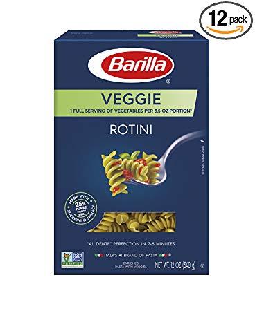 Barilla Pasta, Veggie Rotini, 12 Ounce (Pack of 12)