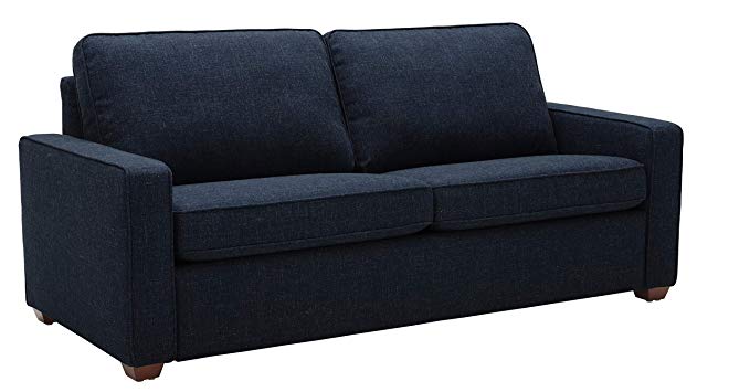 Rivet Andrews Contemporary Sofa with Removable Cushions, 82"W, Wathet Blue