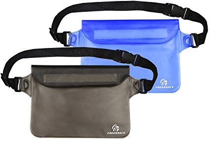 Premium Waterproof Waist Pouch By Freegrace - Phone & Valuables Protector - Practical Lightweight & Reinforced Design - Available in Various Combination Set - Perfect For Outdoor Adventures