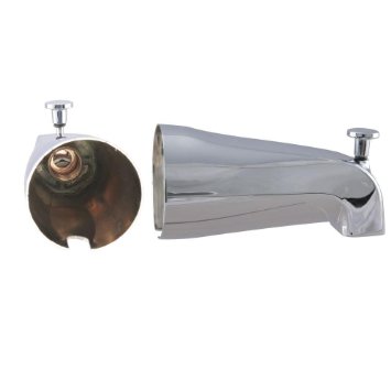 Westbrass E531D-1F 5-14-Inch Front Diverter Tub Spout with Front IPS Connection in Chrome