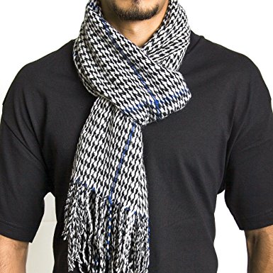 Alpine Swiss Mens Plaid Scarf Soft Winter Scarves Unisex