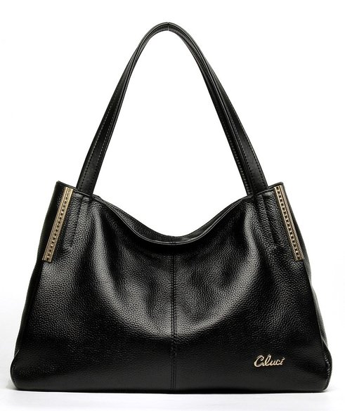 CLUCI Women's Cow Leather Handbags Purse Shoulder Tote Top-handle Bag