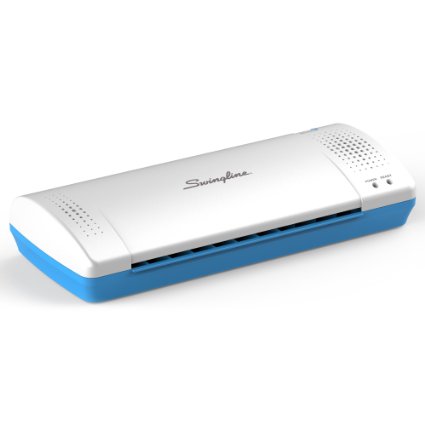 Swingline Thermal Laminator, Inspire Plus, 9" Max Width, Quick Warm-Up, Includes Laminating Pouches, White/Blue (1701863ECR)