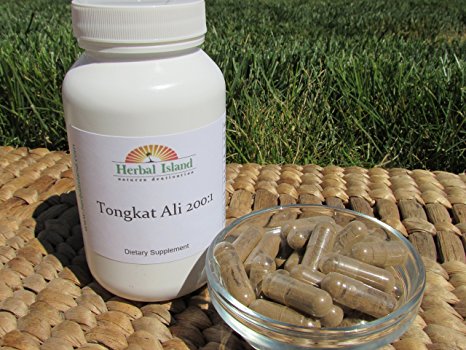 Tongkat Ali 200:1 Root Extract Capsules - 60 Count - 500mg Each - Free Shipping