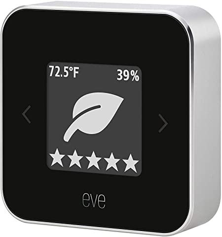 Eve Room - Indoor Air Quality Monitor for tracking VOC, temperature & humidity, display, no bridge necessary, Bluetooth Low Energy (Apple HomeKit)