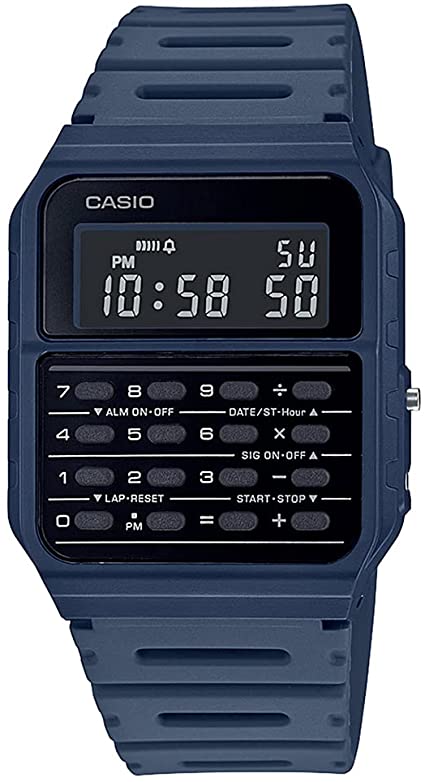 Casio CA-53WF-2B Calculator Blue Digital Mens Watch Original New Classic CA-53