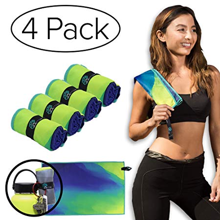 Acteon Premium Gym Towel - Antibacterial, Odor Fighting Ultra Compact Great Running, Sports, Yoga, Camping, Hiking, Camping