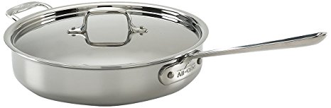 All-Clad Tri-Ply Stainless 3 Qt Saute with Lid