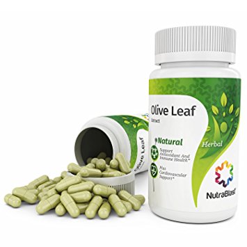 NutraBlast Olive Leaf 750Mg Extract - Non-GMO - Antioxidant, Supports Bone, Joint, and Cardiovascular Health - Made in USA (60 Capsules)