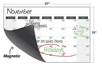 11" x 17" Magnetic Monthly Calendar