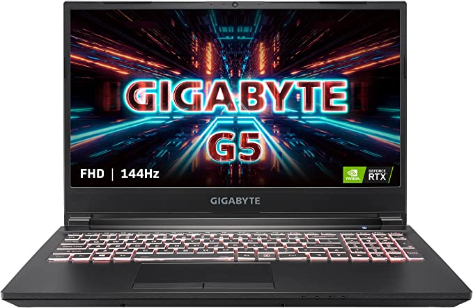 GIGABYTE G5 KC - 15.6" FHD IPS Anti-Glare 144Hz - Intel Core i5-10500H - NVIDIA GeForce RTX 3060 Laptop GPU 8 GB GDDR6 - 16 GB Memory - 512 GB PCIe SSD-Windows 10 Home - Gaming Laptop(G5 KC-5US1130SH)