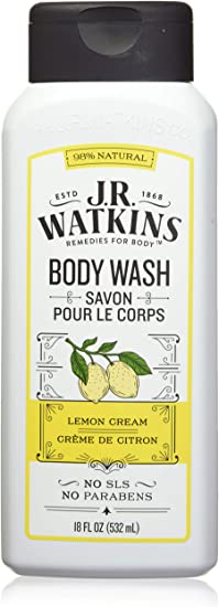 J.R. Watkins Lemon Cream Body Wash, 532 Milliliters