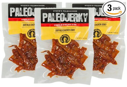 Steve's PaleoGoods, Buffalo Chicken Jerky, 2 oz (Pack of 3)