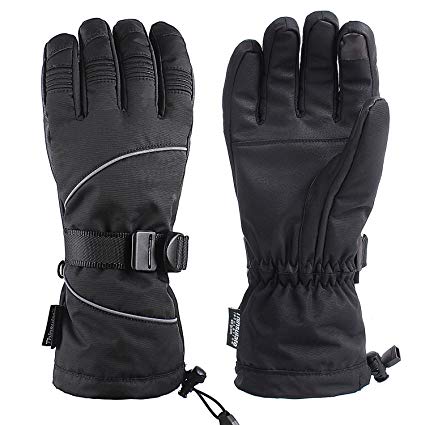 Unigear Ski Gloves, Waterproof Winter Snow Gloves with Sensitive Touchscreen Function