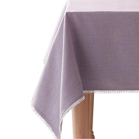 Lenox French Perle Solid 60"x84" rectangle Tablecloth, Violet