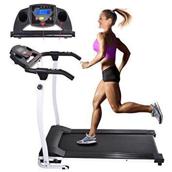 AW 1100W Folding Electric Treadmill Portable Power Motorized Machine Running Jogging Gym Exercise Fitness