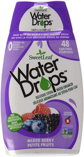 SweetLeaf Water Drops Delicious Stevia Water Enhancer, Mixed Berry, 0.048 L