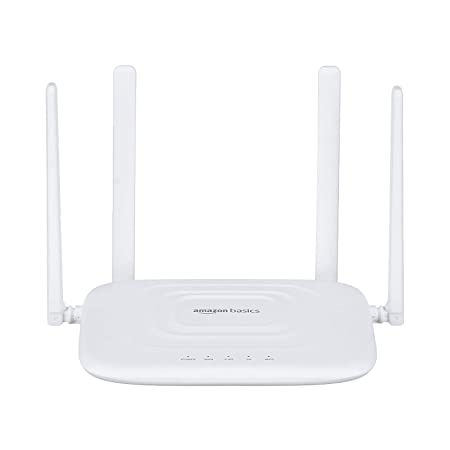 AmazonBasics AC1200 Dual-Band Wireless SOHO Router, Wi-Fi Speed Up to 867 Mbps/5 GHz and 300 Mbps/2.4 GHz, MediaTek Chipset, Guest Network Function, with 0.75M Ethernet Cable (White)