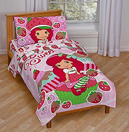 Strawberry Shortcake Sweet Cupcake Toddler Bed Set