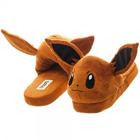 Bioworld Merchandising / Independent Sales unisex-adult Pokemon Eevee Slippers Large