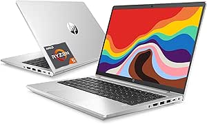 HP ProBook 445 G9 Laptop, 14" FHD Notebook PC, AMD Ryzen 5 5625U 2.3GHz, 16GB RAM, 512GB SSD, Backlit Keyboard, HDMI, Webcam, Windows 10 Pro (Renewed)