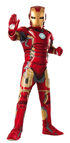 Child Avengers 2 Iron Man Muscle Chest Costume with Gloves