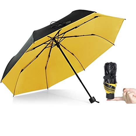 KAILEDI. Umbrella,Windproof Travel Umbrella Compact Mini Lightweight Umbrella Portable Folding Golf Umbrella (Black) …