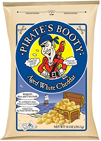 Pirate's Booty Aged White Cheddar, 10 Ounce