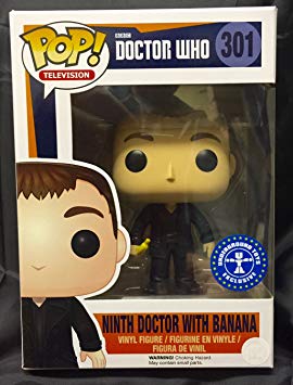 Funko Pop Doctor Who Television Ninth 9th Doctor with Banana Hot Topic Exclusive