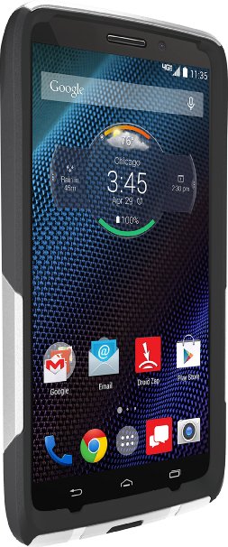 Otterbox Commuter Series Case for Droid Turbo - Retail Packaging - Ash (White/Slate Gray)