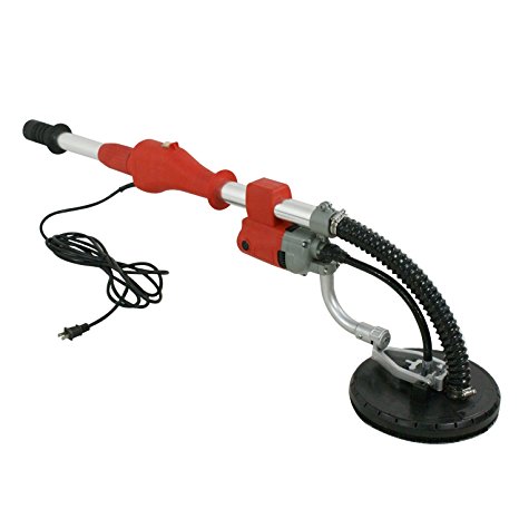 ZENY Electric Drywall Vacuum Sander Variable 5 Speed Telescopic Handle w/ 6 Sander Discs & 14FT Hose