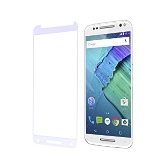 Moto X Pure Edition screen protector, Tranesca Tempered glass screen protector for Moto X Pure (White)