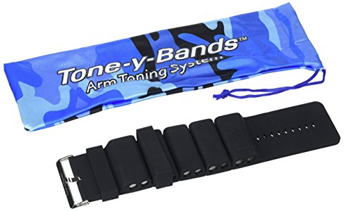 Tone-y-Bands Cardio Wrist Weights for Arm Toning, Black, Medium