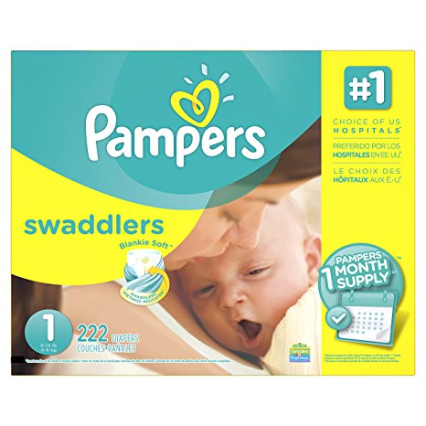 Pampers Swaddlers Diapers Size 1 222 count