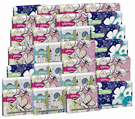 Kleenex Everyday Tissues Wallet, 10-Count (Pack of 30) Assorted Designs