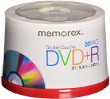 Memorex 85 GB 8 X Double Layer DVDR - 50 Pack Spindle