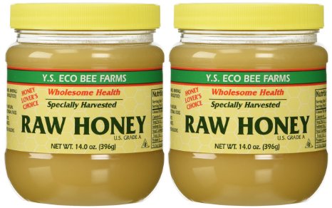 YS Organic Bee Farms Honey Raw 14 oz Pack of 2