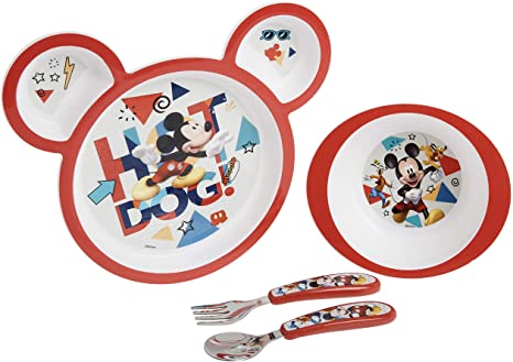 The First Years Disney Micky Mouse, 4-Piece Feeding Set