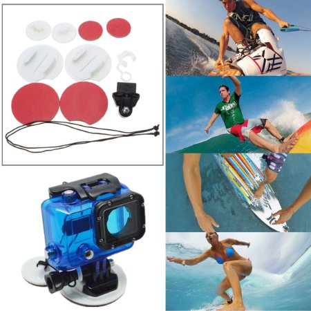 DLPIN 8 in 1 Surfboard Surfing Mounts FCS Plug Locking Plug Kit For GoPro Hero1/2/3/3 /4