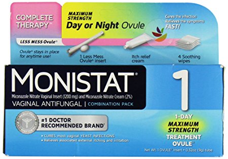 Monistat Combination Pack, 1-Ovule Insert with Applicator & External Cream