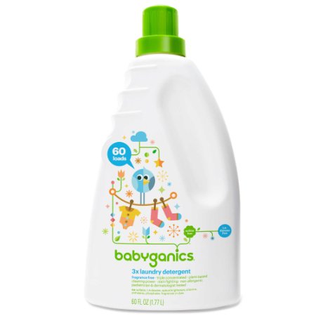 Babyganics 60 oz. Fragrance-Free 3x Laundry Detergent